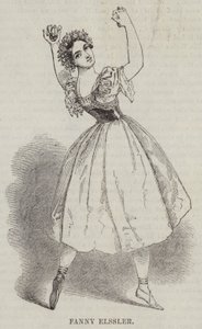 Fanny Elssler (grawerowanie) autorstwa English School