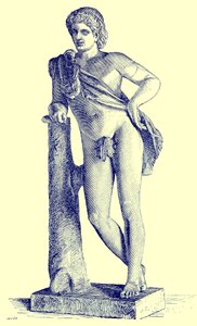 Faun z Praksytelesa, ilustracja z Historii Rzymu autorstwa Victora Duruy, opublikowana w 1884 r. (obraz ulepszony cyfrowo) autorstwa English School