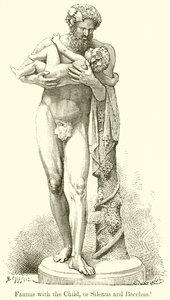 Faun z Dzieciątkiem, czyli Silenus i Bachus autorstwa English School