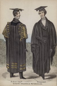 Fellow Commoner, emeryt, Queens College i Peterhouse autorstwa English School
