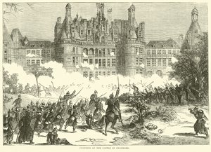 Walka na zamku Chambord, grudzień 1870 autorstwa English School
