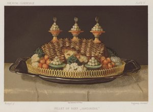 Polędwica Wołowa "Jardiniere" (chromolitho) autorstwa English School