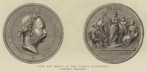 Medal Sztuk Pięknych Wystawy Wiedeńskiej (grafika) autorstwa English School