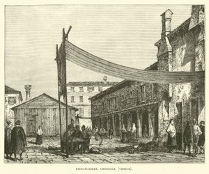 Targ rybny, Chioggia, Wenecja autorstwa English School