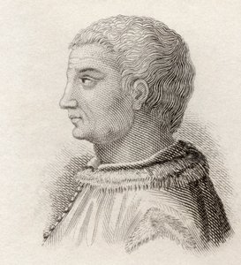 Flavio Biondo, ze „Słownika historycznego Krabba”, opublikowana w 1825 r. (lito) autorstwa English School