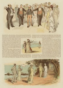 Flirty we Francji (chromolitho) autorstwa English School
