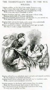 Florence Nightingale opiekuje się chorym żołnierzem na Krymie autorstwa English School
