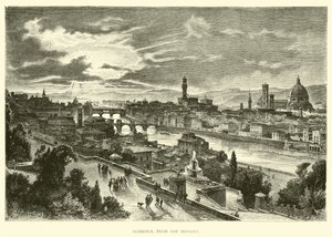 Florencja, z San Miniato autorstwa English School