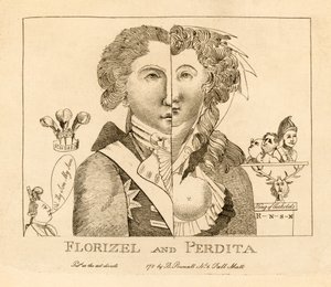 Florizel i Perdita, wyd. c.1783 (grawerowanie) autorstwa English School