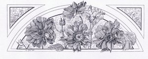 Wzory kwiatowe, z The Magazine of Art 1893, Cassell and Company, 1893 autorstwa English School