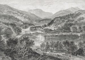 Flowerdale, Gairloch w około 1880 roku, z "Scottish Pictures", opublikowane przez Religious Tract Society, 1886 (rycina) autorstwa English School
