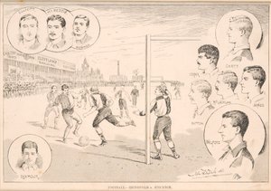 Piłka nożna – Ironopolis v. Stockton, 1892 autorstwa English School