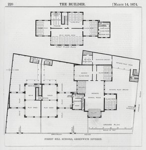 Forest Hill Schools, Greenwich Division (grawerowanie) autorstwa English School