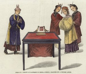 Forma traktatu małżeńskiego w Chinach autorstwa English School