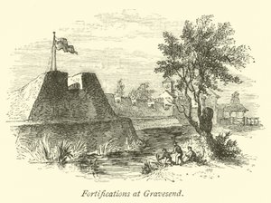 Fortyfikacje w Gravesend autorstwa English School