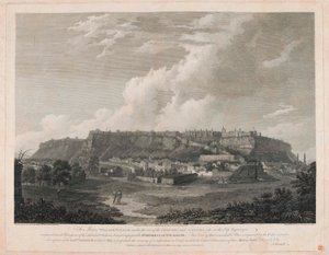 Fortress of Gwalior (linia grawerowana, kolorowa) autorstwa English School