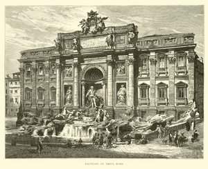 Fontanna di Trevi, Rzym autorstwa English School