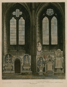 Czwarte i piąte okno, North Aisle, Westminster Abbey, Londyn autorstwa English School