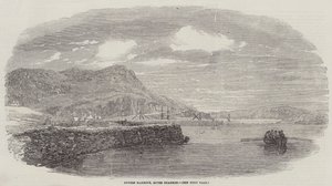 Port Foynes, rzeka Shannon (grawerowanie) autorstwa English School