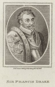 Francis Drake (rycina) autorstwa English School