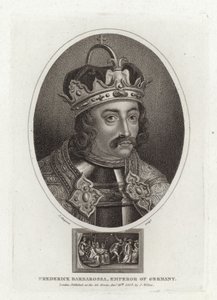 Fryderyk Barbarossa, cesarz Niemiec autorstwa English School