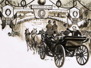 Frederick Cook pławił się w chwale dotarcia do bieguna północnego w 1908 roku... ale czy na pewno autorstwa English School