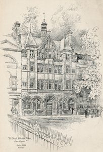 Francuski kościół protestancki, plac Soho autorstwa English School