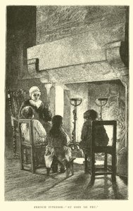 Francuskie wnętrze, Au Coin de Feu autorstwa English School