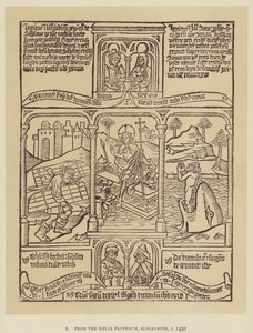 Z Biblia pauperum, Block-Book, ok. 1450 (lito) autorstwa English School
