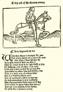 Z drugiego wydania Chaucers Canterbury Tales wydrukowanego przez Caxton autorstwa English School