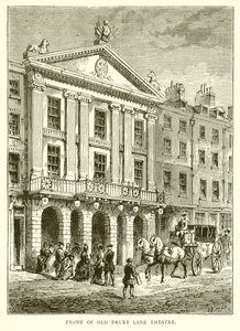 Front Starego Teatru Drury Lane autorstwa English School