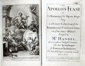 Frontyspis na Święto Apollosa, ok. 1734 r autorstwa English School