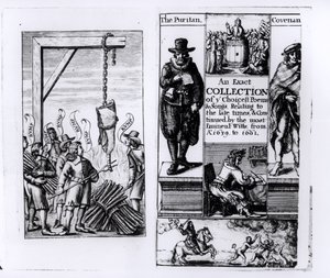 Frontyspis do dokładnego zbioru najlepszych wierszy i piosenek z lat 1639-1661 autorstwa English School
