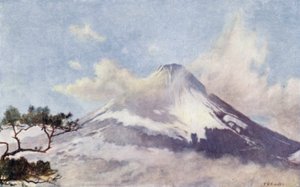 Fujisan, „święta góra” (kolor lito) autorstwa English School