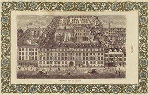 Furnivals Inn jak w 1750 r. (kolor graweru) autorstwa English School