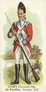 Fizylier, król Jerzy III (chromolitho) autorstwa English School