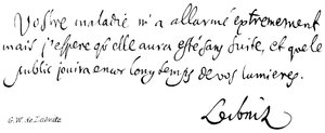 G W de Leibniz autorstwa English School