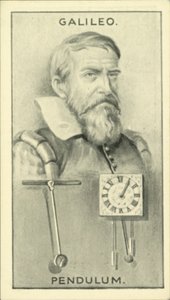 Galileo, Wahadło (litografia) autorstwa English School