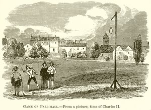 Gra w Pall-Mall autorstwa English School