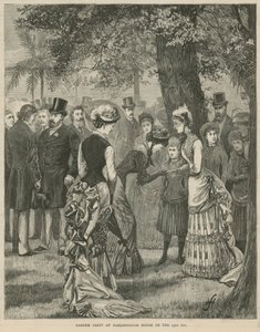 Garden party w Marlborough House 23 lipca 1883 r. autorstwa English School
