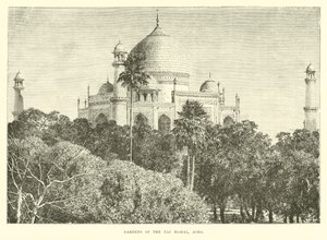 Ogrody Taj Mahal, Agra autorstwa English School