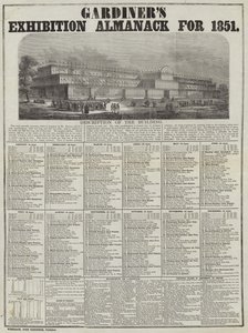 Almanach Wystawy Ogrodników na rok 1851 autorstwa English School
