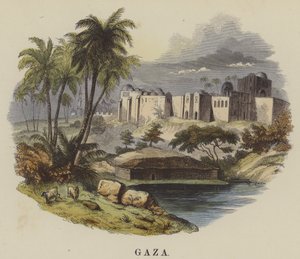 Gaza (kolorowy grawer) autorstwa English School