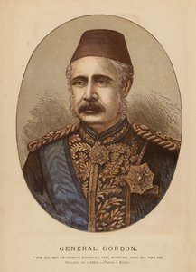 Generał Gordon (kolorowy grawerunek) autorstwa English School