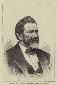 Generał R.C. Schenck, amerykański minister w Anglii (rycina) autorstwa English School