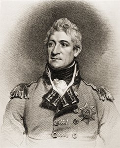 Generał Sir Thomas Picton (1758-1815) (lito) autorstwa English School