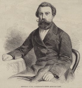 Generał Turr, główny adiutant Garibaldiego (grafika) autorstwa English School