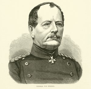 Generał Von Werder, wrzesień 1870 autorstwa English School