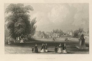 Widok ogólny Cmentarza Kensal Green autorstwa English School