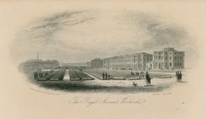 Ogólny widok Królewskiego Arsenału autorstwa English School